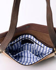 Ohlay Bags KBK138 Clutch Hand Tooled Hair-On Genuine Leather Women Bag Western Handbag Purse