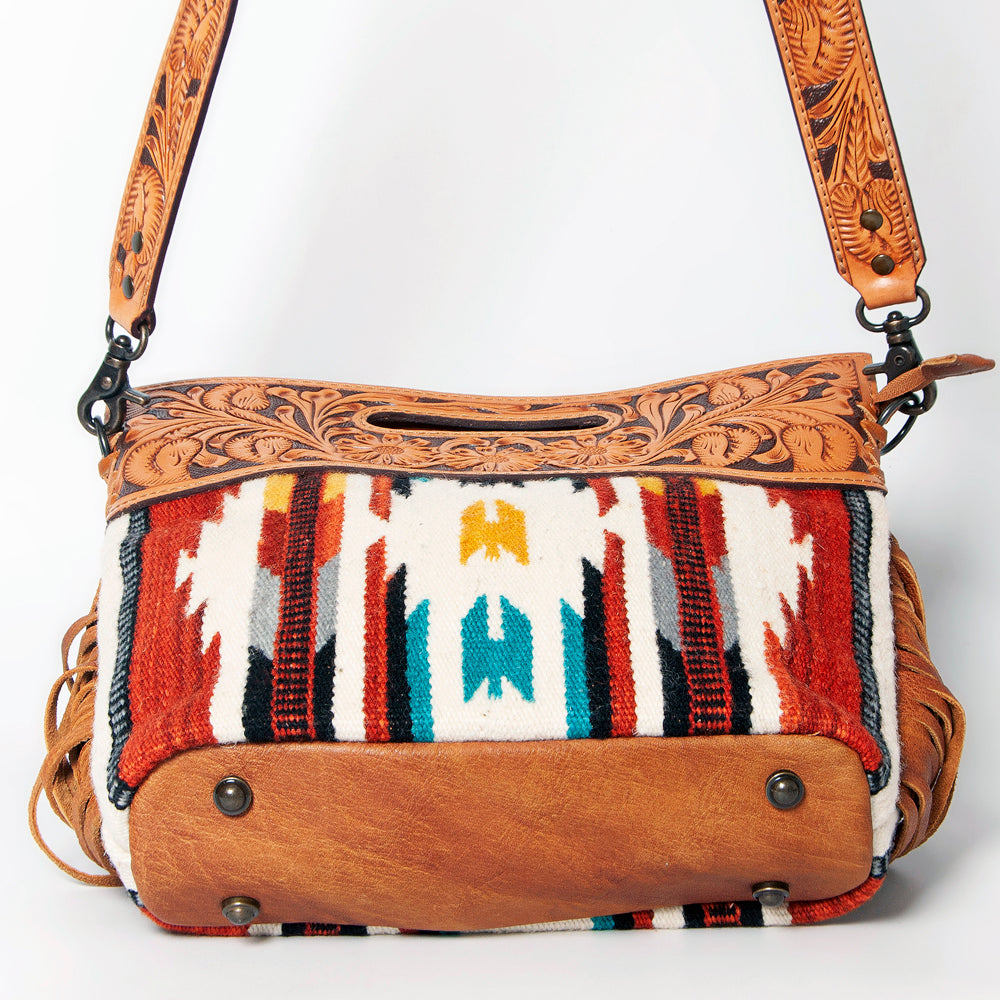 American Darling Clutch Hand Tooled Hair on Genuine Leather Western Women Bag Handbag Purse | Purses for Cute