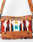 American Darling Clutch Hand Tooled Hair on Genuine Leather Western Women Bag Handbag Purse | Purses for Cute