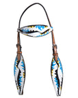 Hilason Western Horse Breast Collar Headstall Bridle American Leather Tan