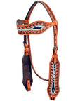 HILASON Western Horse One Ear Headstall Tack Bridle American Leather | Headstall for Horses Western | Horse Headstall | Western Headstalls for Horses | Headstalls for Horses | Western Headstall