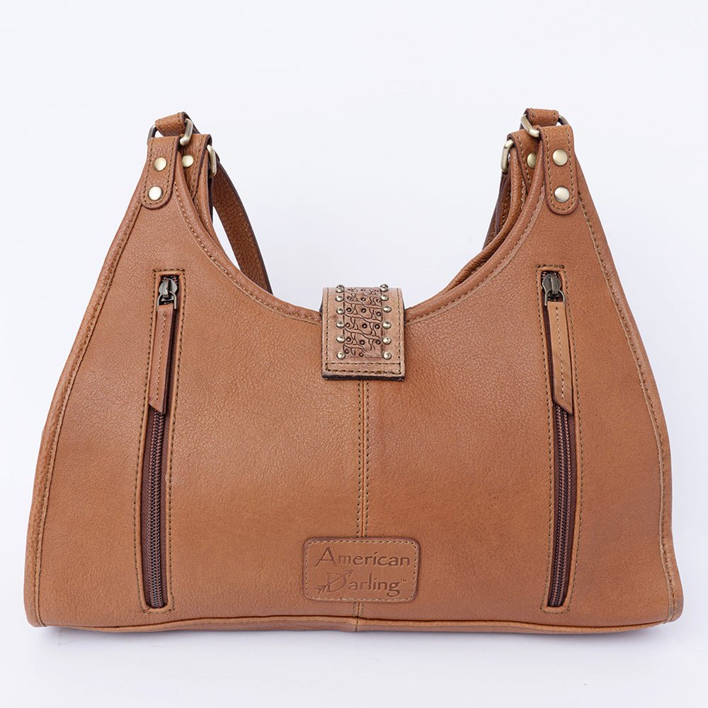 American Darling Hand Tooled Genuine Leather Women Bag Western Handbag Purse