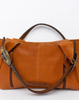 American Darling Hand Tooled Hair On Genuine Leather Women Bag Western Handbag Purse