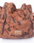 American Darling Hand Tooled Genuine Leather Women Bag Western Handbag Purse