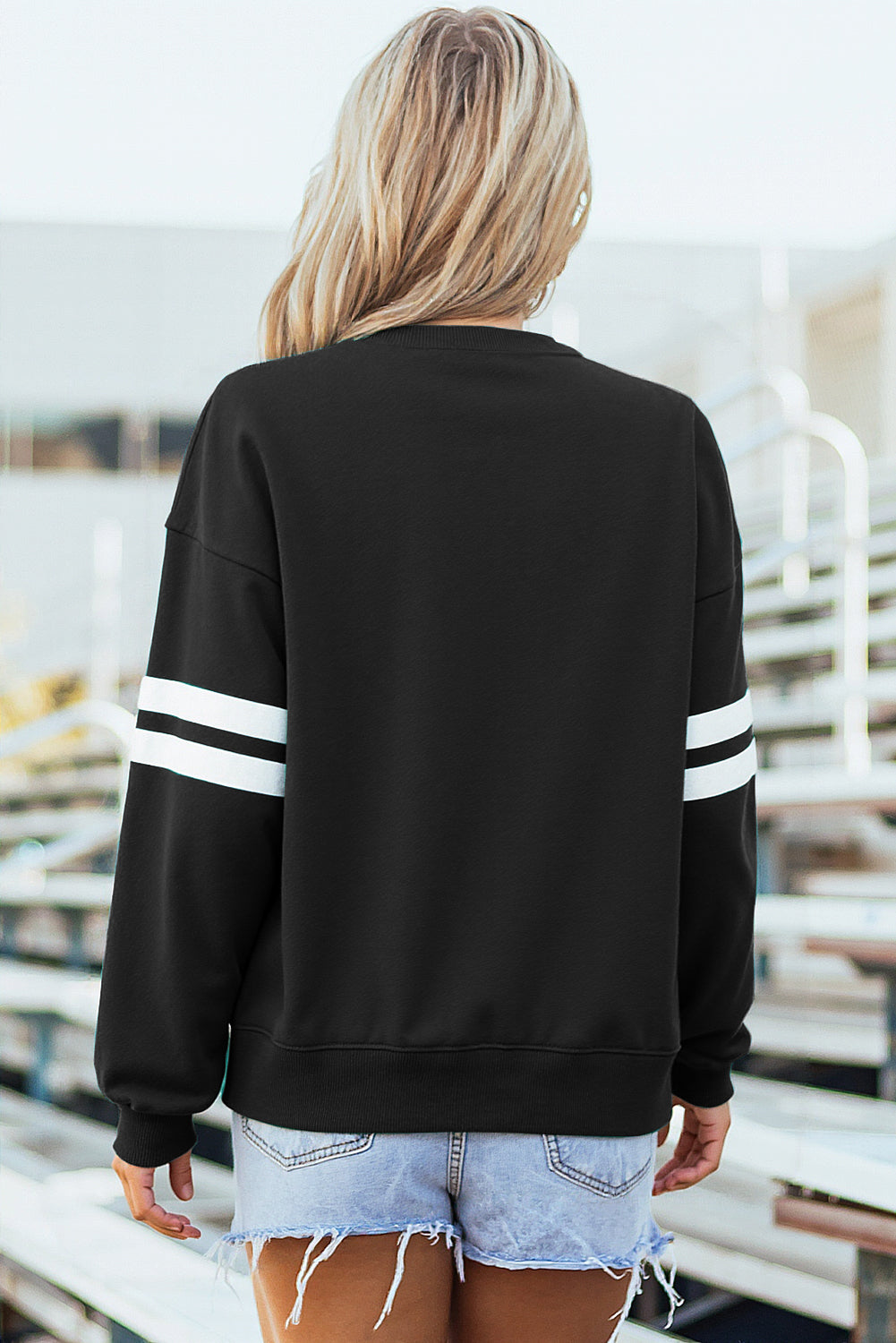Taylor Striped Oversized Sweatshirt