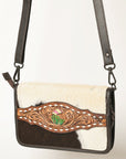 American Darling Cross Body I Hand Tooled Hair-On Genuine Leather Women Bag Western Handbag Purse