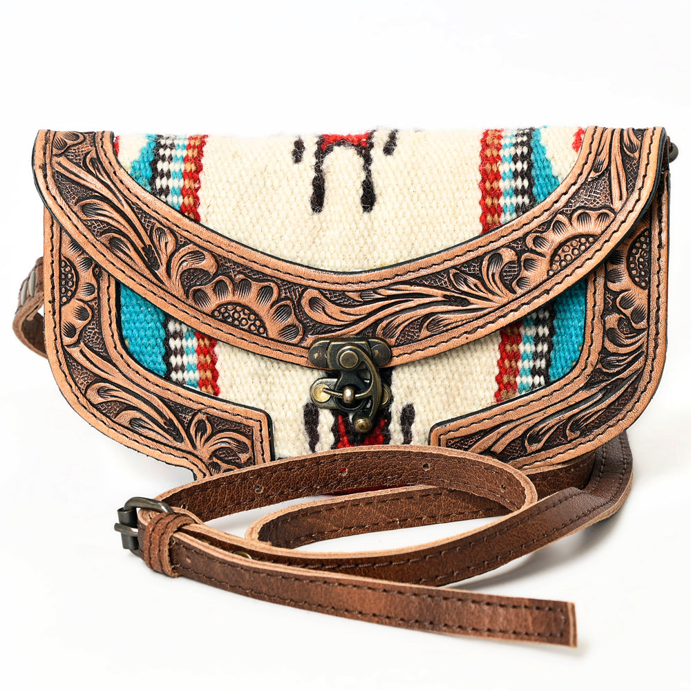 ADBG829G American Darling Hand Tooled Saddle Blanket Genuine Leather Women Bag Western Handbag Purse