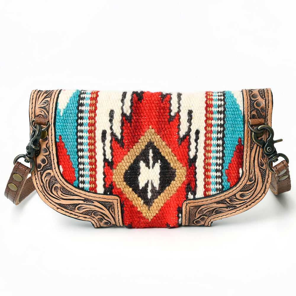 ADBG829G American Darling Hand Tooled Saddle Blanket Genuine Leather Women Bag Western Handbag Purse