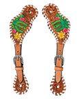 Durable Handcrafted PremiumLeather Spur Straps For Women Western Riding Show Rodeo