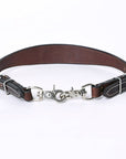 Bar H Equine Genuine Western American Leather Horse Premium Headstall & Breast Collar Set