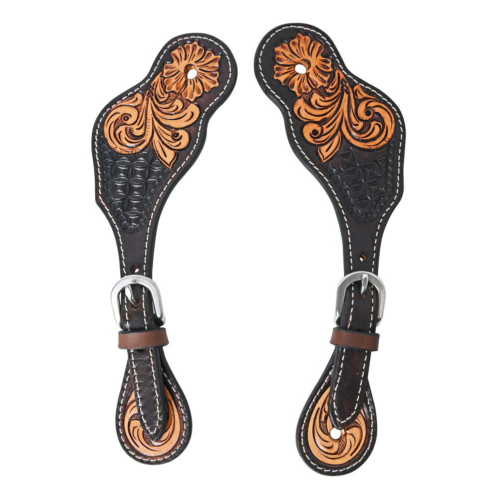 Durable Handcrafted PremiumLeather Spur Straps For Women Western Riding Show Rodeo