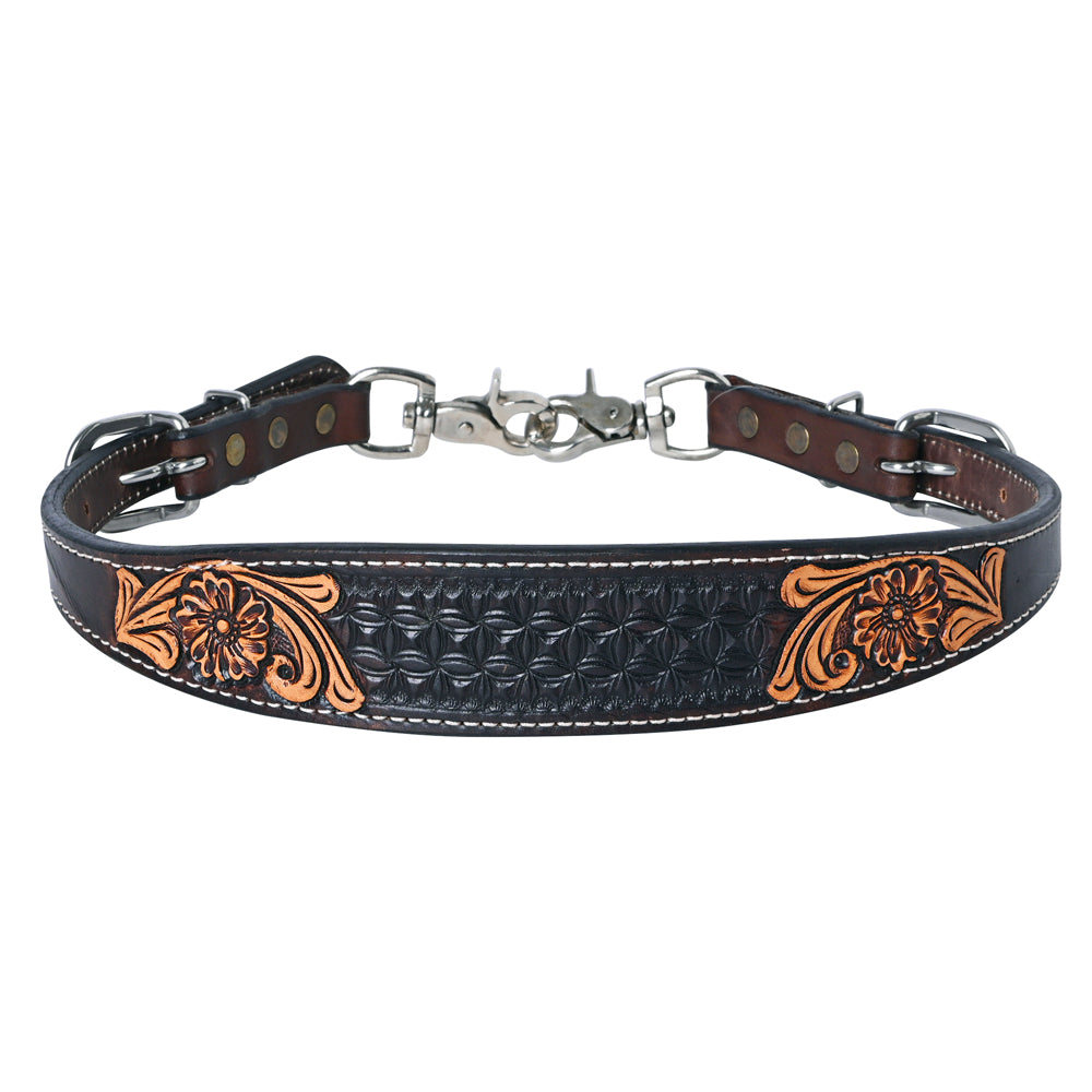 Bar H Equine Genuine Western American Leather Horse Premium Headstall &amp; Breast Collar Set