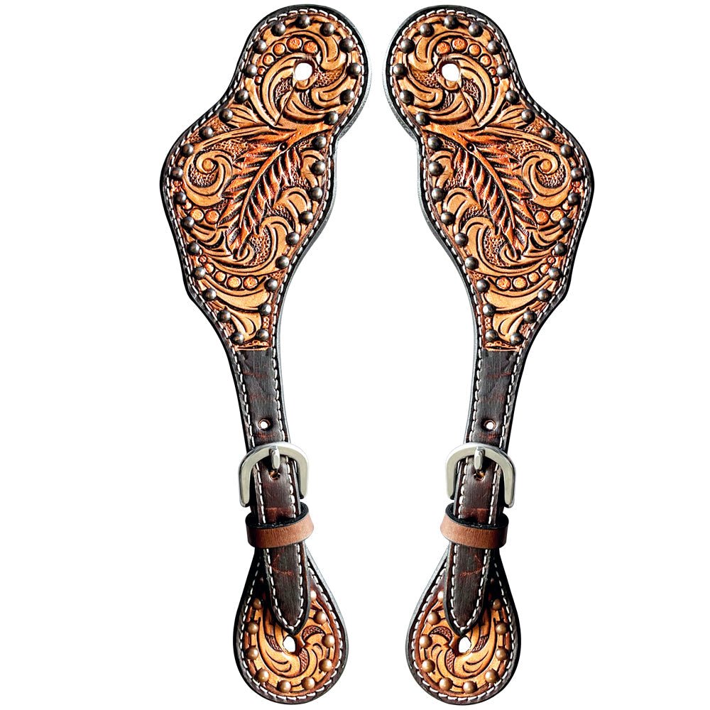 Durable Handcrafted PremiumLeather Spur Straps For Women Western Riding Show Rodeo