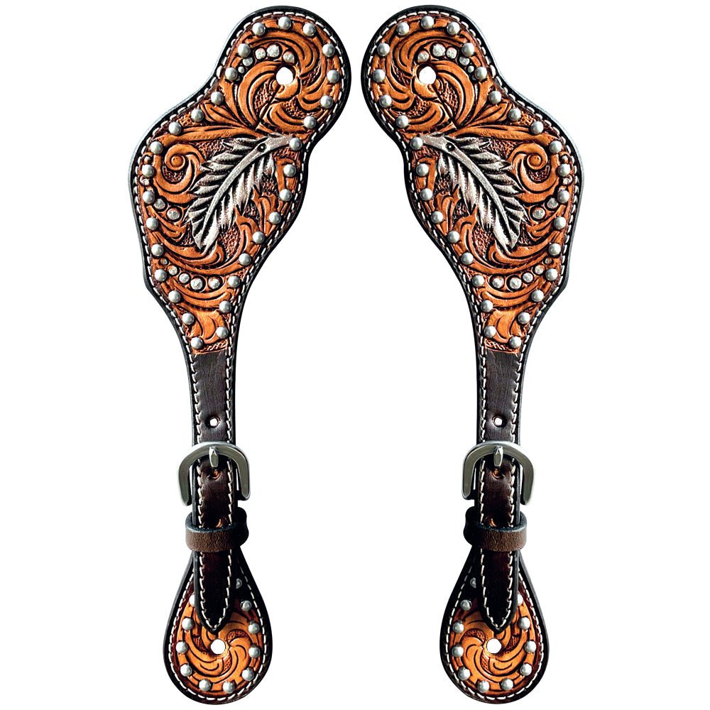 Durable Handcrafted PremiumLeather Spur Straps For Women Western Riding Show Rodeo