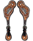 Durable Handcrafted PremiumLeather Spur Straps For Women Western Riding Show Rodeo
