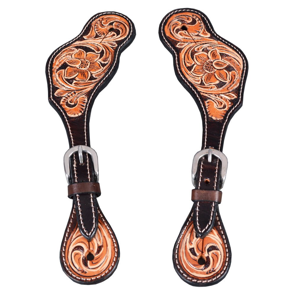 Durable Handcrafted PremiumLeather Spur Straps For Women Western Riding Show Rodeo