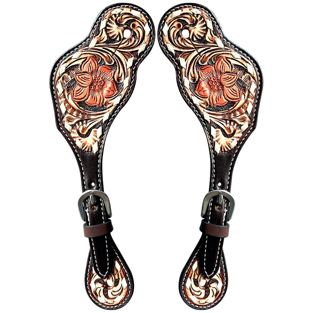 Durable Handcrafted PremiumLeather Spur Straps For Women Western Riding Show Rodeo