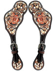Durable Handcrafted PremiumLeather Spur Straps For Women Western Riding Show Rodeo