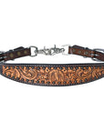 Bar H Equine Genuine Western American Leather Horse Premium Headstall & Breast Collar Set