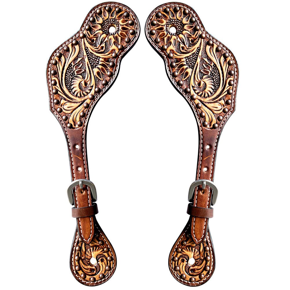Durable Handcrafted PremiumLeather Spur Straps For Women Western Riding Show Rodeo