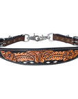 Bar H Equine Genuine Western American Leather Horse Premium Headstall & Breast Collar Set