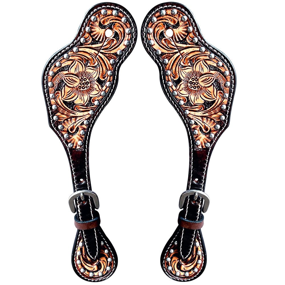 Durable Handcrafted PremiumLeather Spur Straps For Women Western Riding Show Rodeo