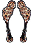 Durable Handcrafted PremiumLeather Spur Straps For Women Western Riding Show Rodeo