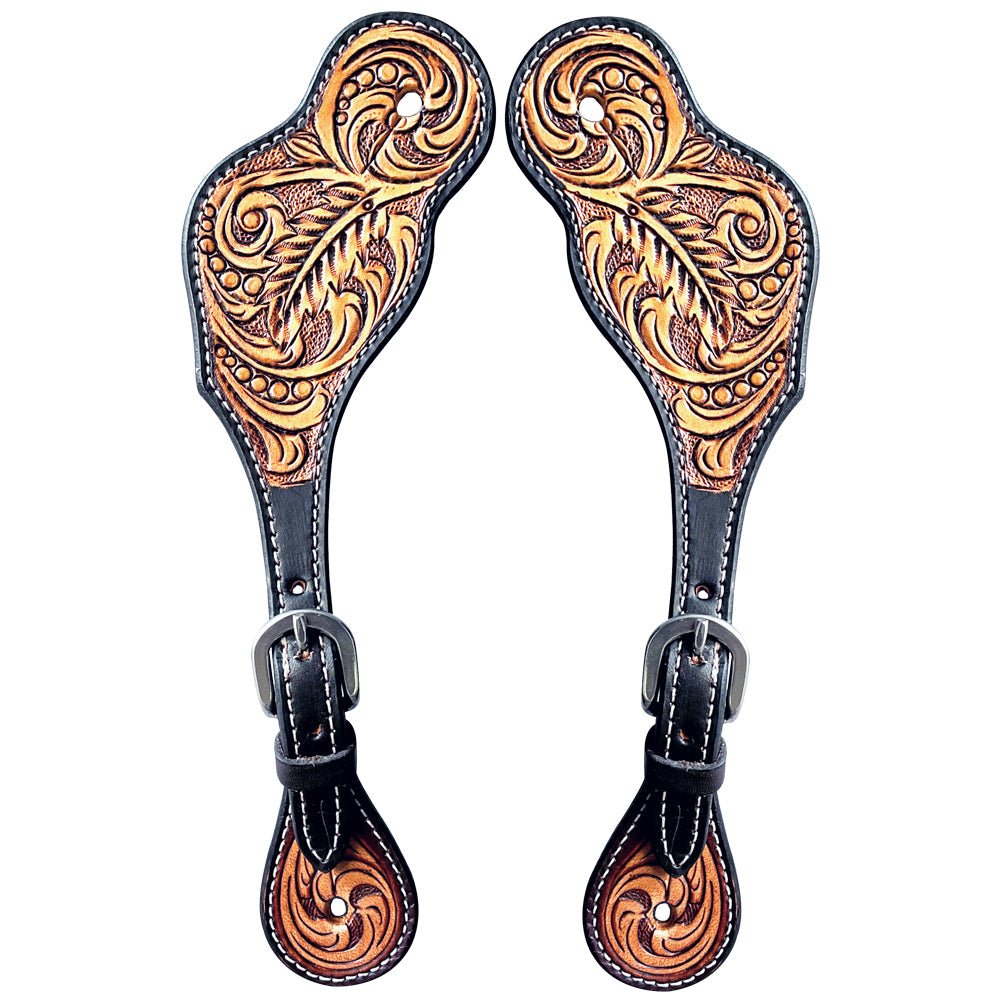 Durable Handcrafted PremiumLeather Spur Straps For Women Western Riding Show Rodeo