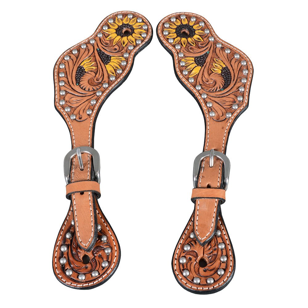 Durable Handcrafted PremiumLeather Spur Straps For Women Western Riding Show Rodeo