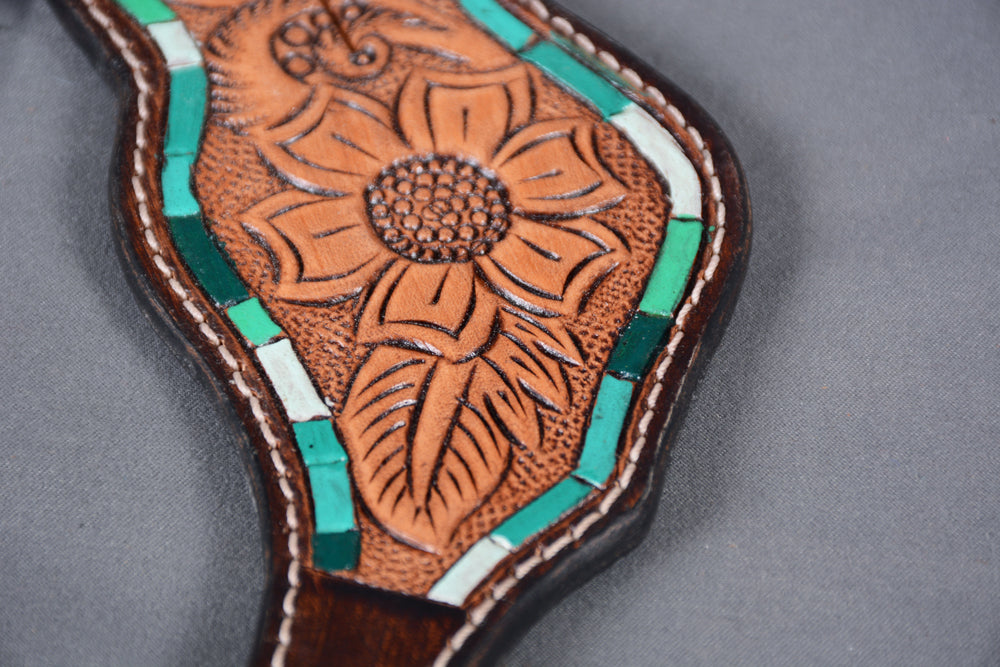 Bar H Equine Leather Spurs Straps for Adults - Western Womens Spur Straps for Horse Riding, Barrel Racing, Show, and Rodeo