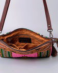 American Darling Cross Body Hand Tooled Saddle Blanket Genuine Leather Women Bag Western Handbag Purse