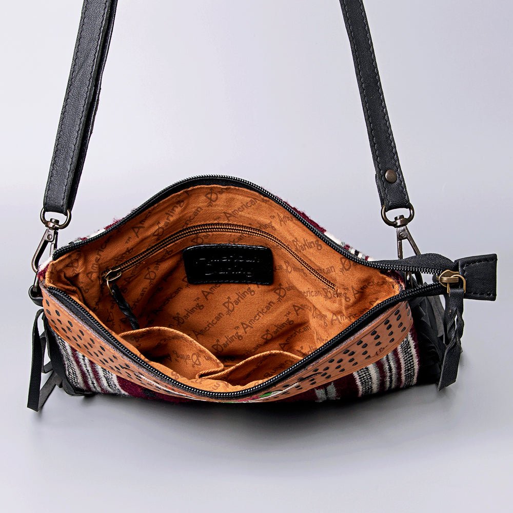 American Darling Cross Body Hand Tooled Saddle Blanket Genuine Leather Women Bag Western Handbag Purse