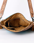 American Darling ADBGZ702 Crossbody Hand Tooled Saddle Blanket Genuine Leather Women Bag Western Handbag Purse