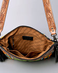 ADBGZ704 American Darling Hand Tooled Saddle Blanket Genuine Leather Women Bag Western Handbag Purse