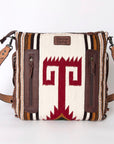 American Darling ADBGZ710 Crossbody Hand Tooled Saddle Blanket Genuine Leather Women Bag Western Handbag Purse