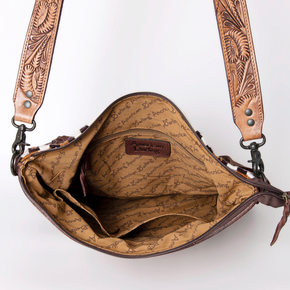 American Darling ADBGZ710 Crossbody Hand Tooled Saddle Blanket Genuine Leather Women Bag Western Handbag Purse