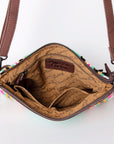 American Darling Cross Body Hand Tooled Saddle Blanket Genuine Leather Women Bag Western Handbag Purse