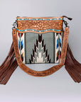 American Darling ADBGZ699 Crossbody Hand Tooled Saddle Blanket Genuine Leather Women Bag Western Handbag Purse
