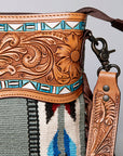 American Darling ADBGZ699 Crossbody Hand Tooled Saddle Blanket Genuine Leather Women Bag Western Handbag Purse