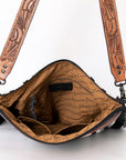 American Darling ADBGZ705 Crossbody Hand Tooled Saddle Blanket Genuine Leather Women Bag Western Handbag Purse