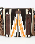 American Darling ADBGZ712 Crossbody Hand Tooled Saddle Blanket Genuine Leather Women Bag Western Handbag Purse