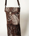 American Darling ADBGZ638A Messenger Genuine Leather Women Bag Western Handbag Purse