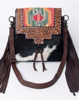 American Darling Cross Body Ii Hand Tooled Hair On Genuine Leather Women Bag Western Handbag Purse