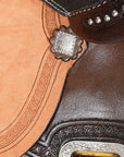 Comfytack Western Horse Barrel Racing Trail Pleasure Saddle Tack Set Genuine Leather