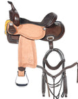 Comfytack Western Horse Barrel Racing Trail Pleasure Saddle Tack Set Genuine Leather