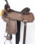 Comfytack Western Horse Barrel Racing Trail Pleasure Saddle Tack Set Genuine Leather