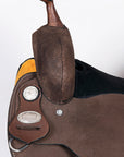 Comfytack Western Horse Barrel Racing Trail Pleasure  American Leather Saddle Tack Set With Reins Brown