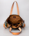 American Darling Tote Saddle Blanket Genuine Leather Women Bag Western Handbag Purse