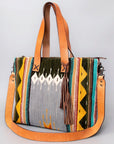 American Darling Tote Saddle Blanket Genuine Leather Women Bag Western Handbag Purse