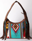 Hobo Hair On Saddle Blanket Genuine Leather Western Bag For Women